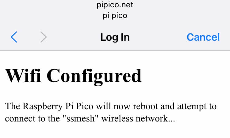 Wifi configured