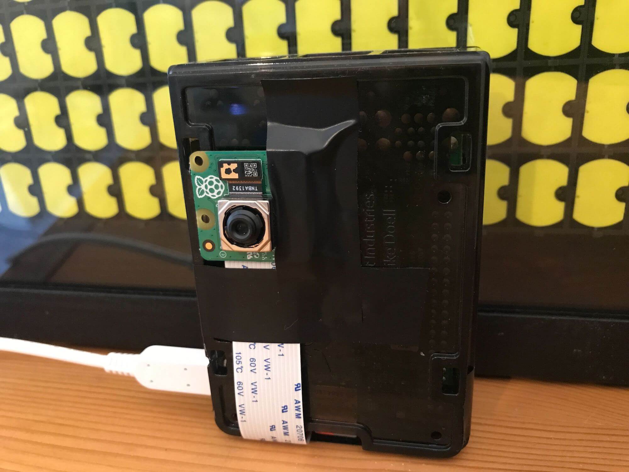 Raspberry Pi 3 with Camera Module attached