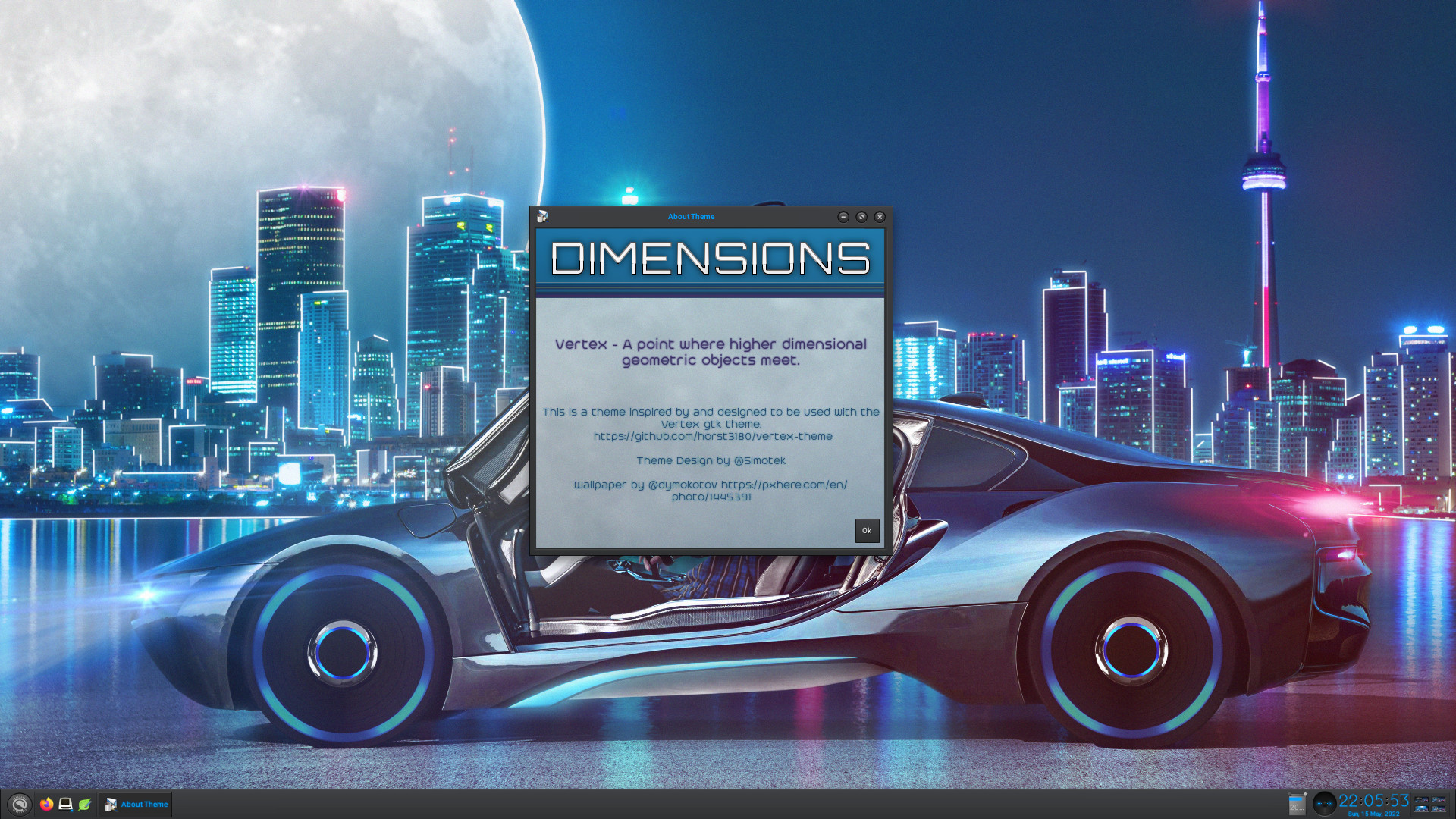 Dimensions screenshot
