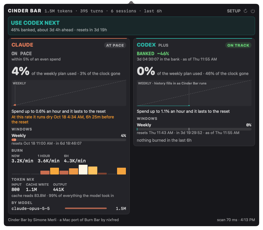 The cockpit: a guidance banner, then one card per subscription