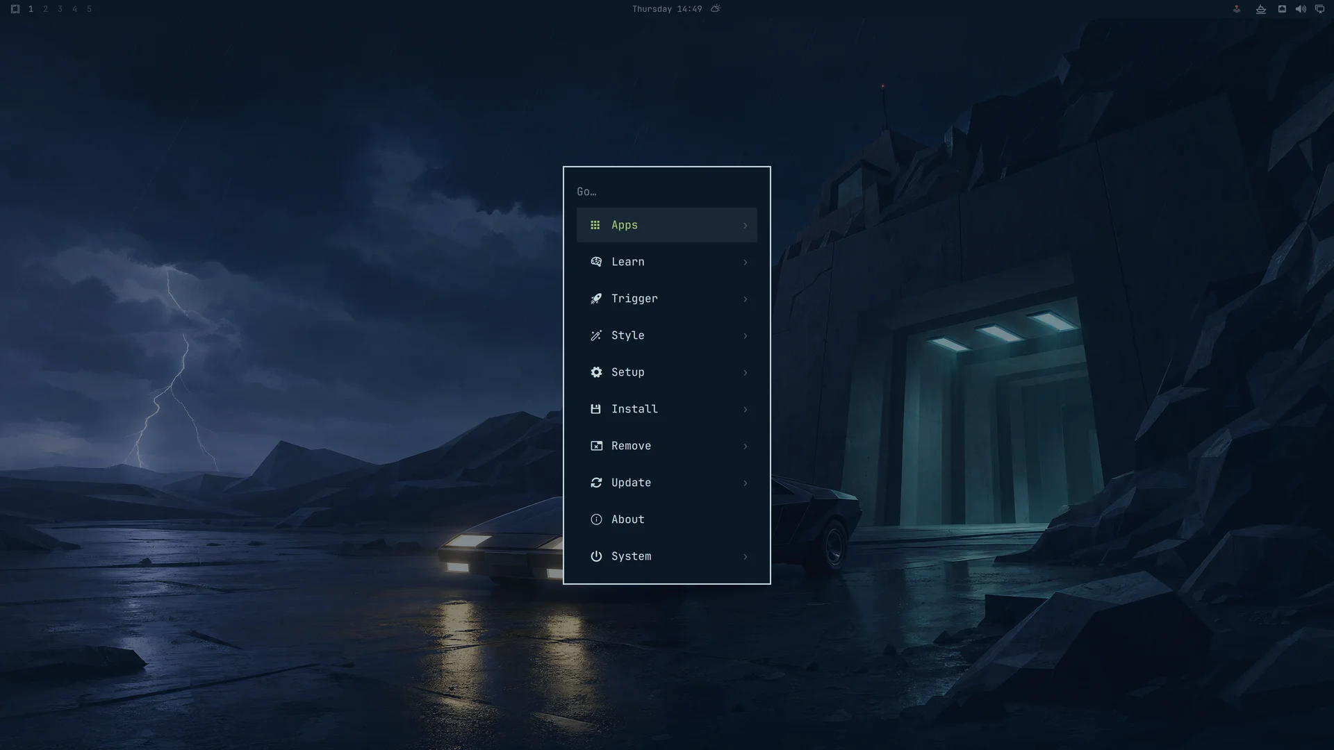 Another World menu