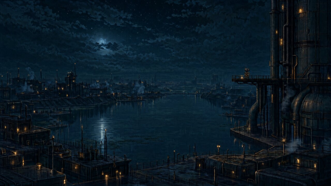 Water city — Night