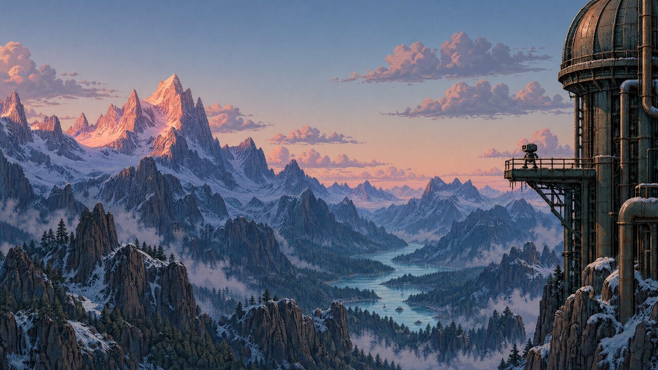 Alpine mountains — Dawn