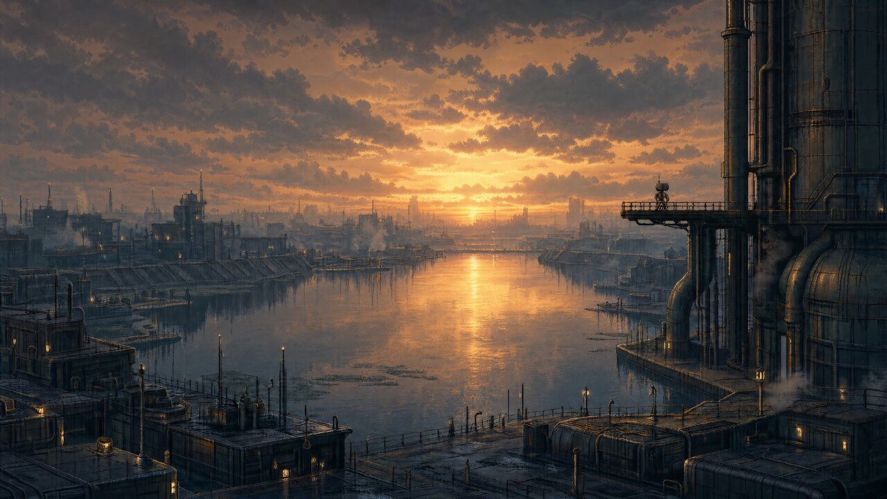 Water city — Sunset
