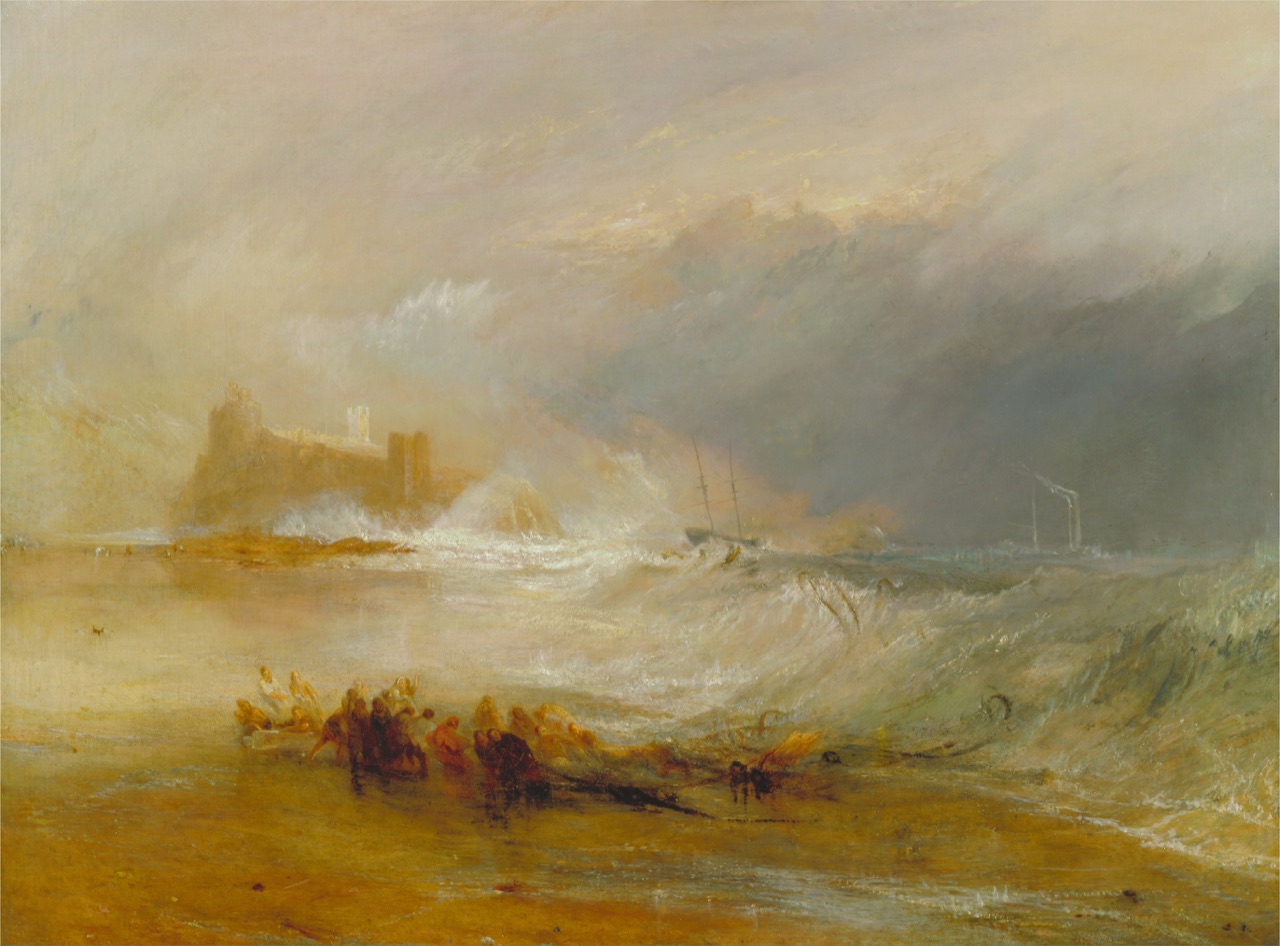 Wreckers – Coast of Northumberland, with a Steam-Boat Assisting a Ship off Shore