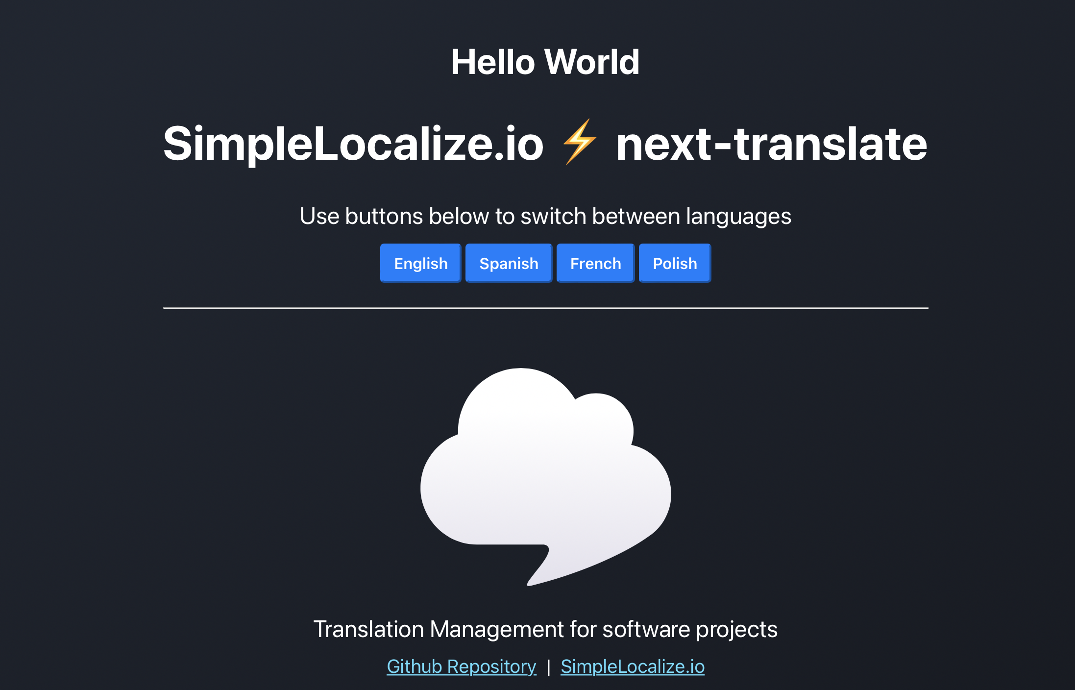 next-i18next and SimpleLocalize example