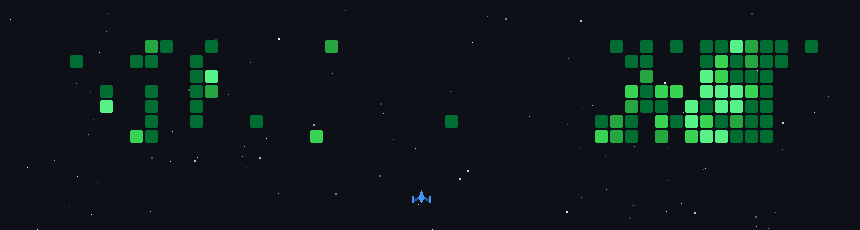Space Shooter game generated from Saad Ali's GitHub contributions