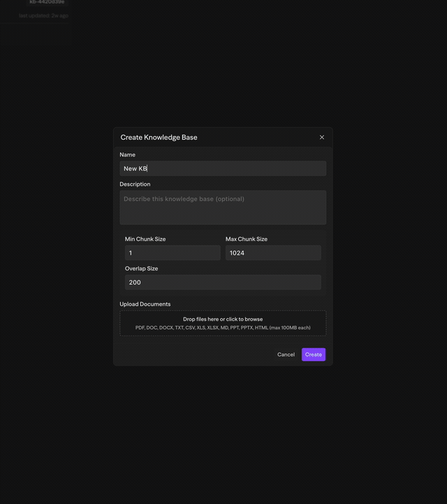 Knowledge Uploads and Retrieval Demo