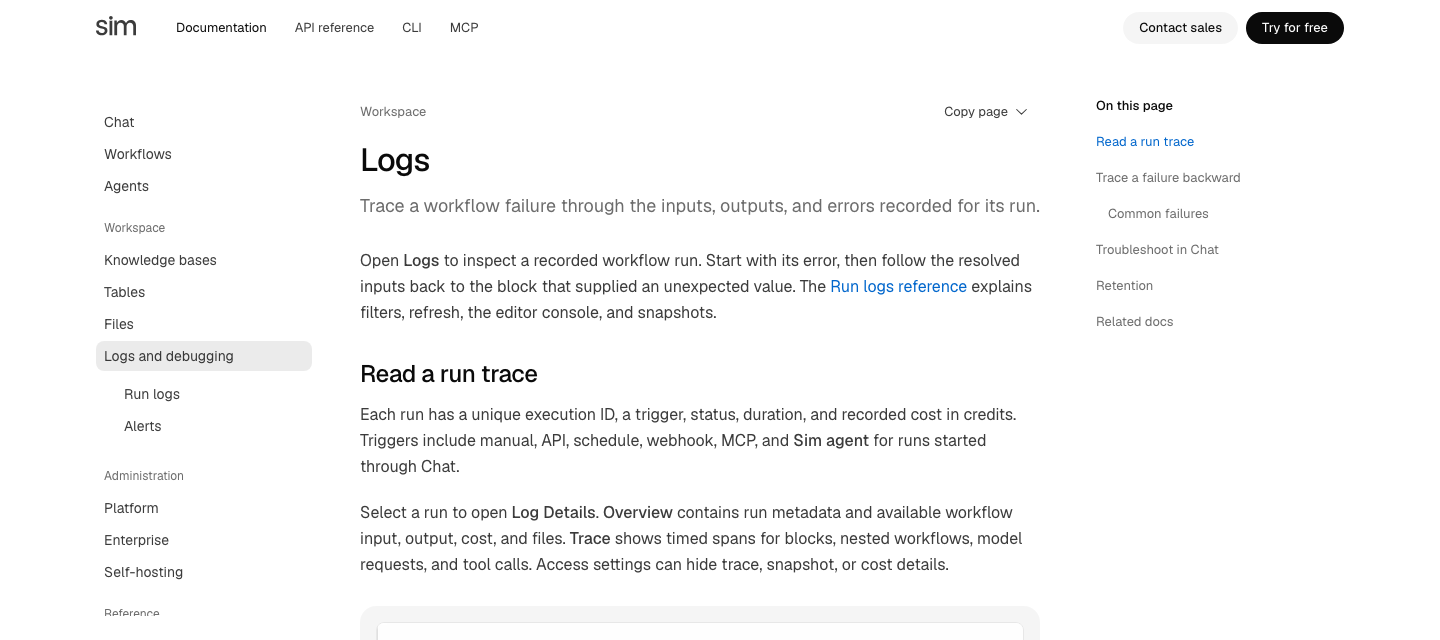 Preserved sidebar position