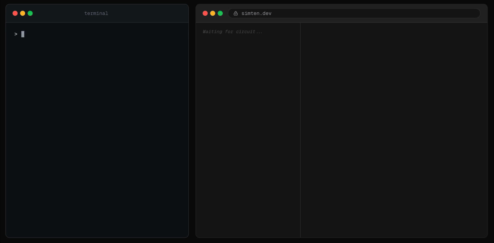 Claude generates a half-adder circuit and runs it live in the browser