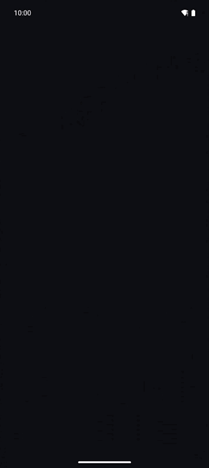 The sample running on Android