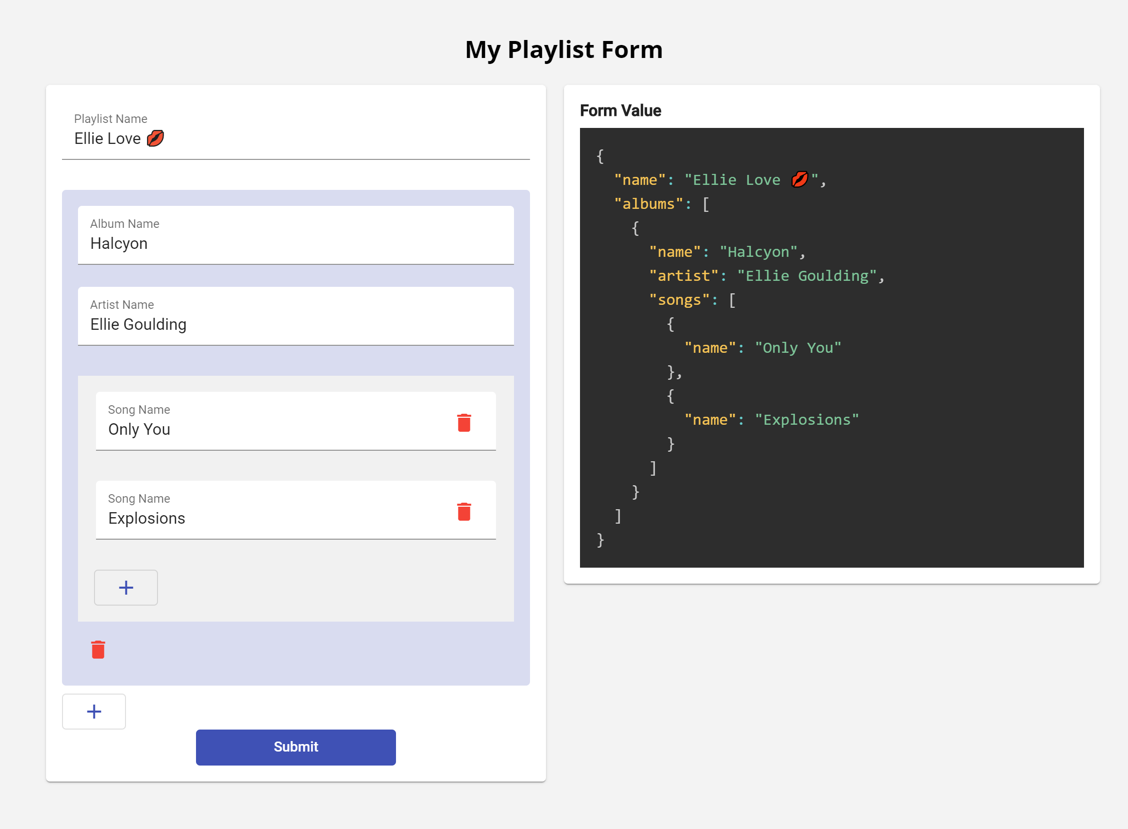 Angular Form Array