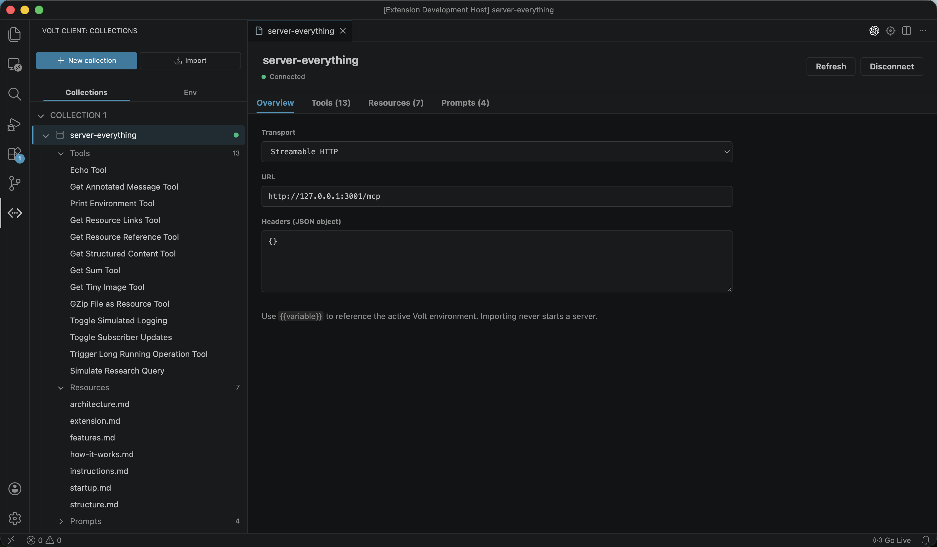 Volt API Client MCP support