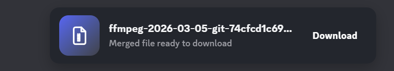 Merged file download card on default theme