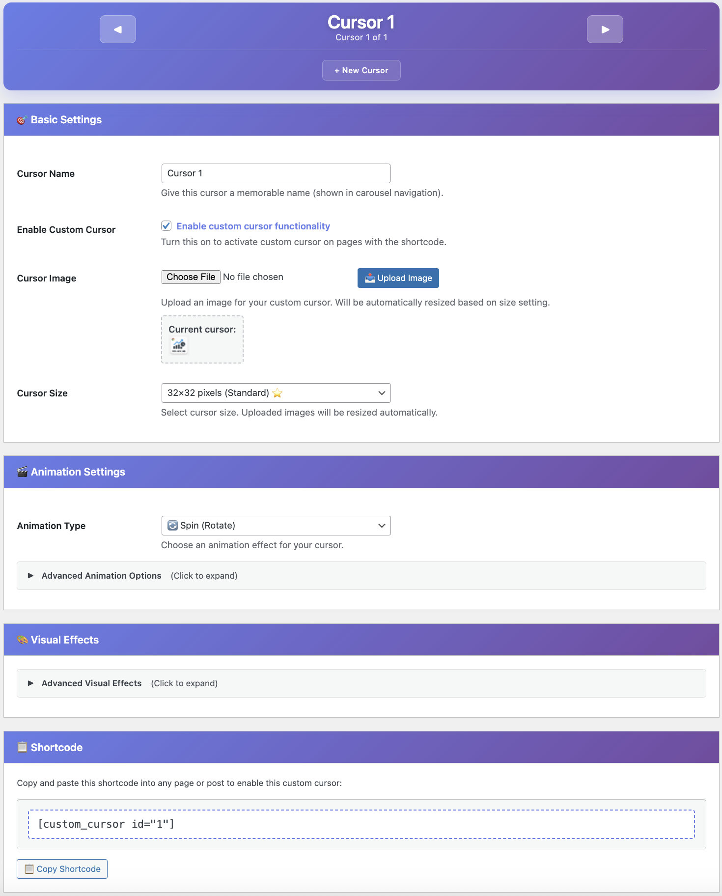Settings Screenshot