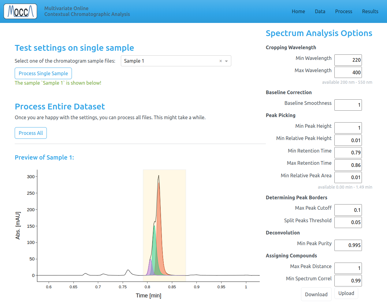 Process Page Screenshot