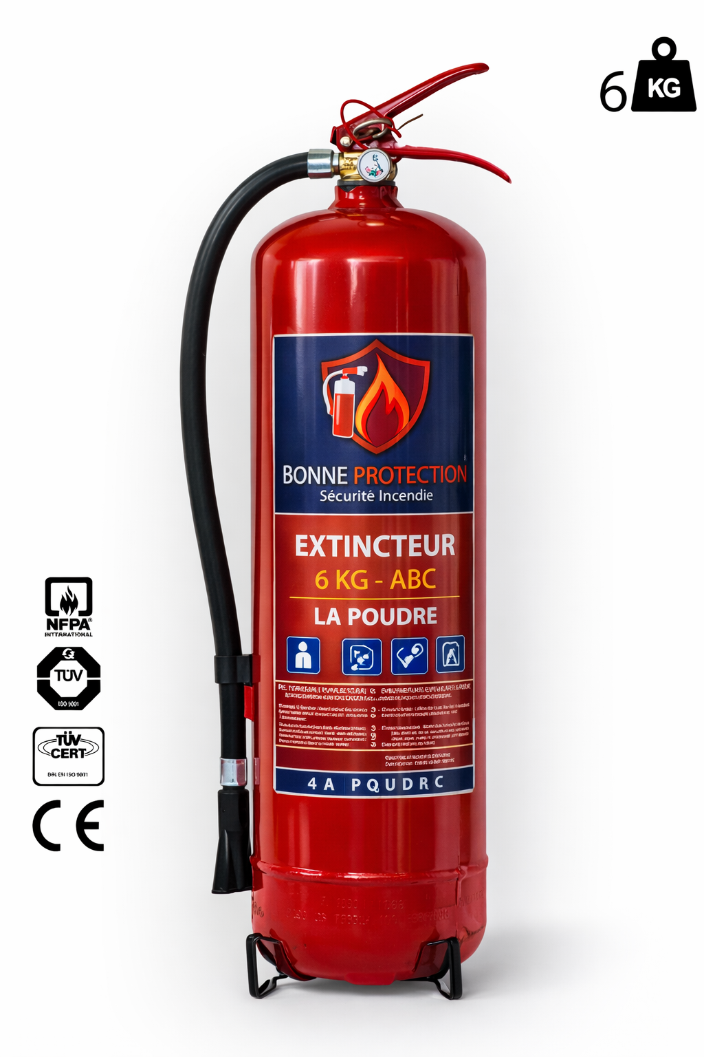 Extincteur à poudre ABC 6KG