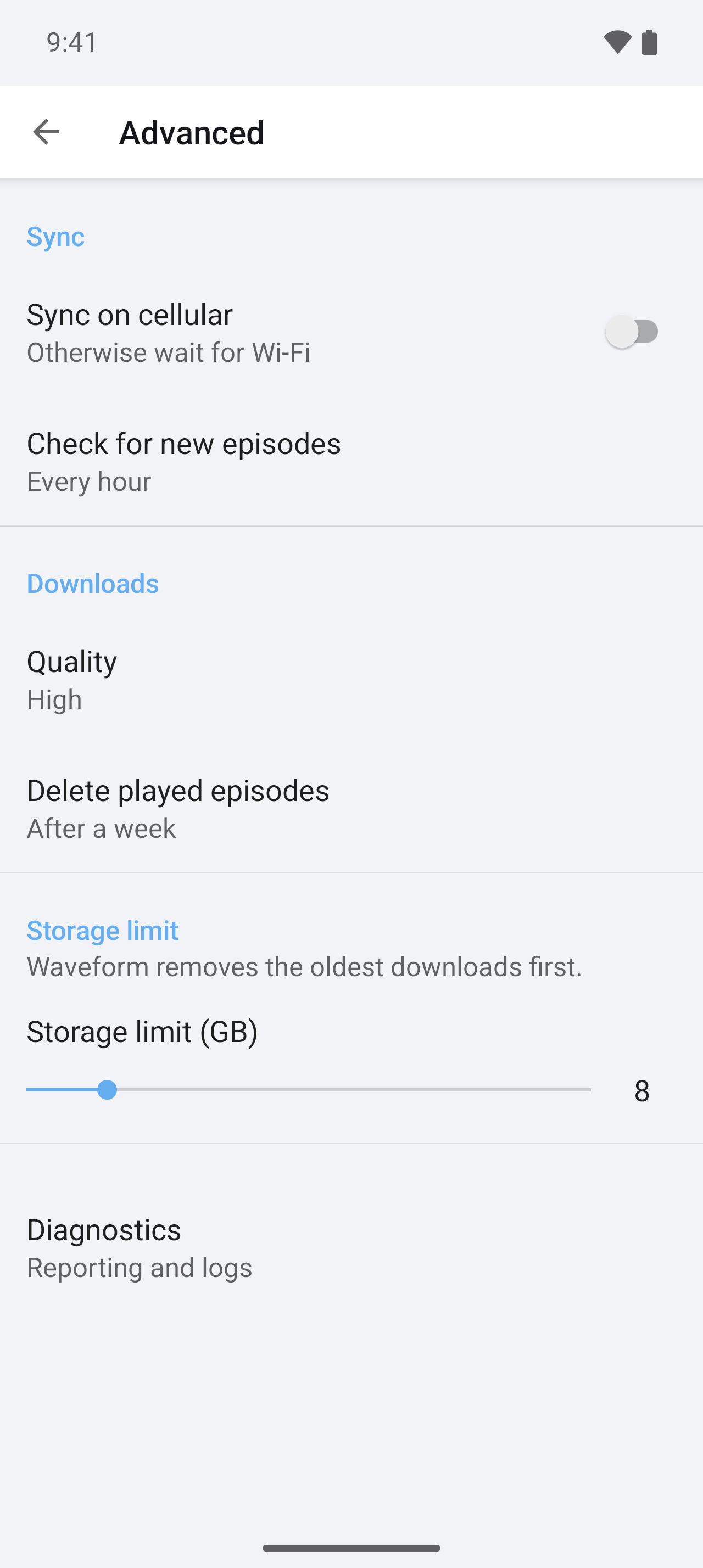 Android Advanced screen
