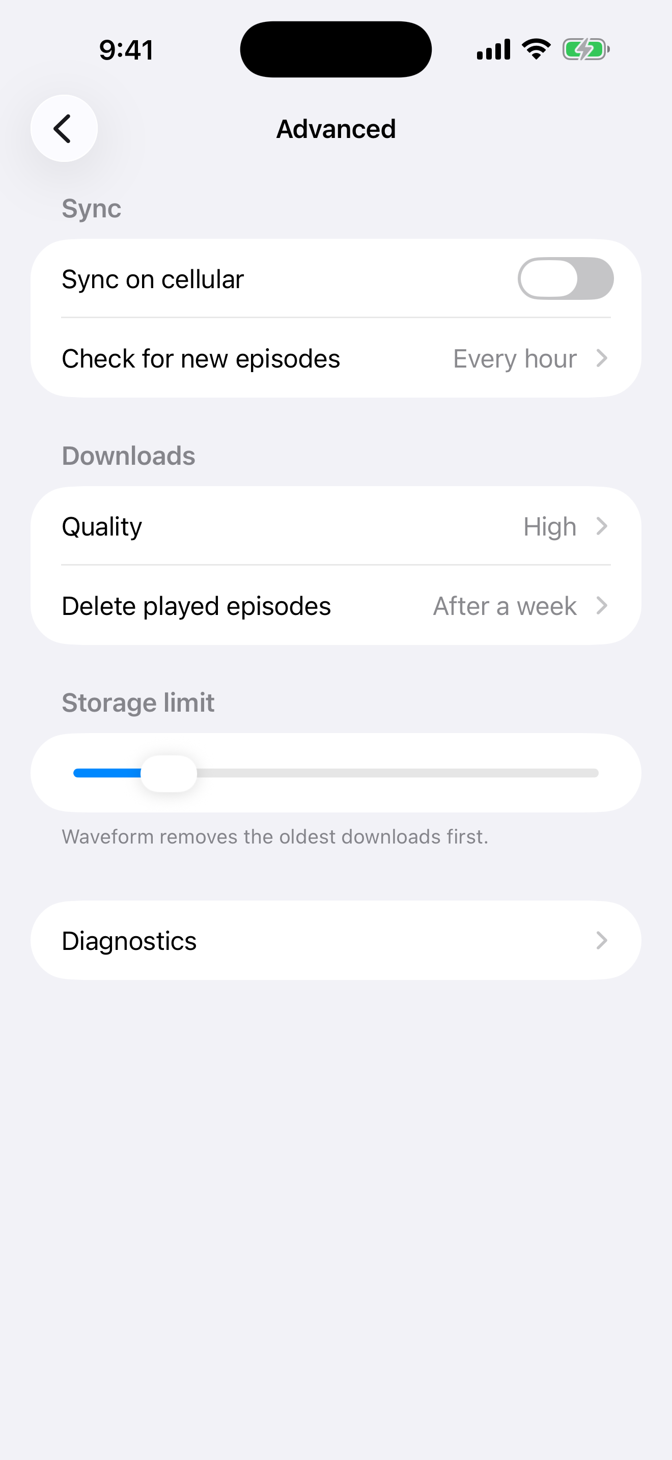 iOS Advanced screen
