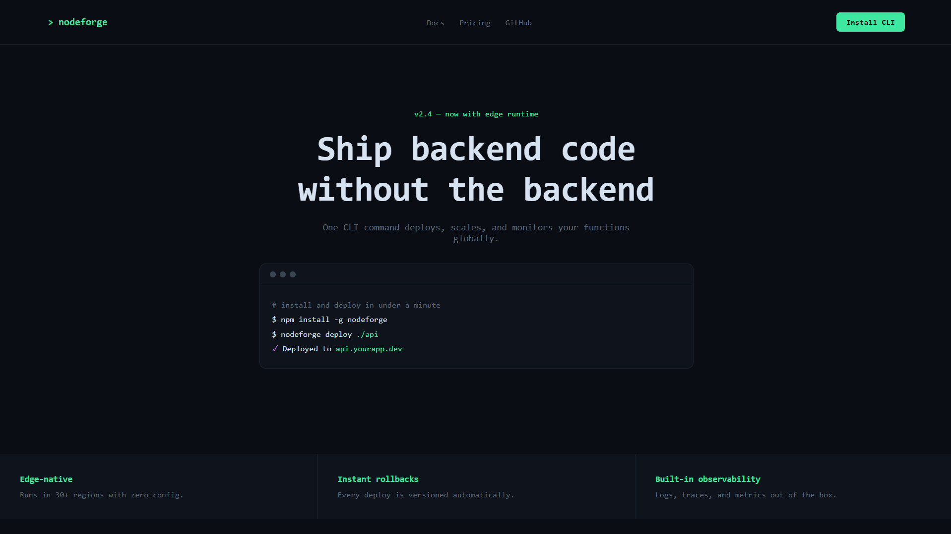 nodeforge website