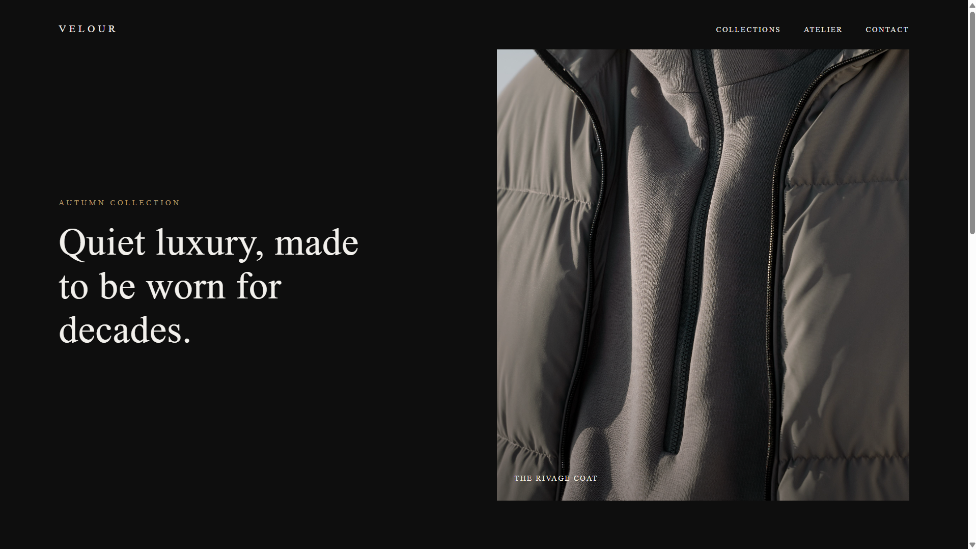 Velour website