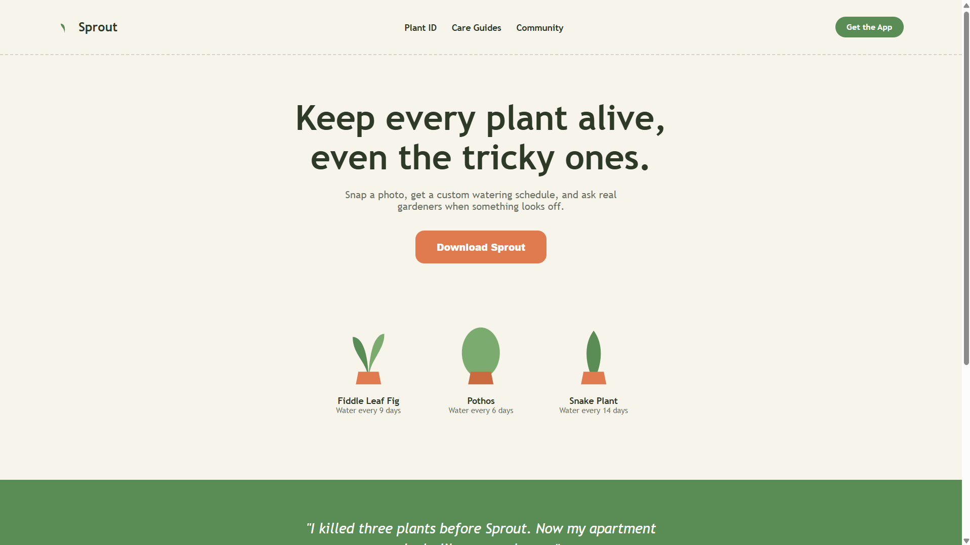 Sprout website