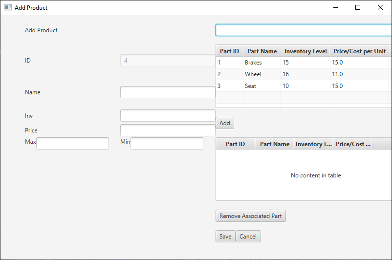 Add Product Form