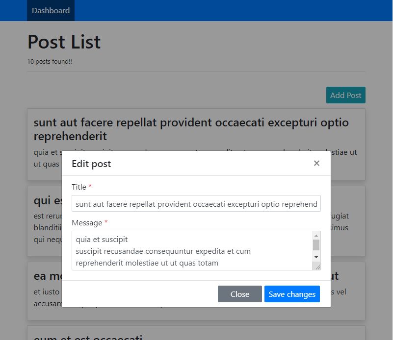 Post List Page