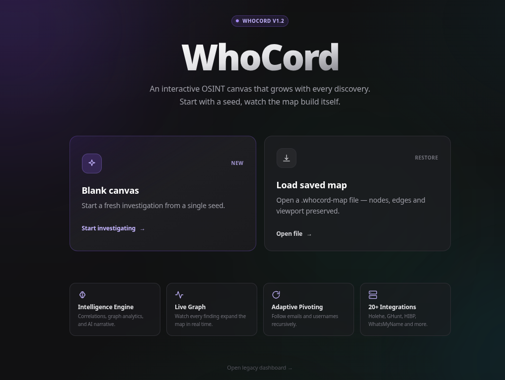 Start page