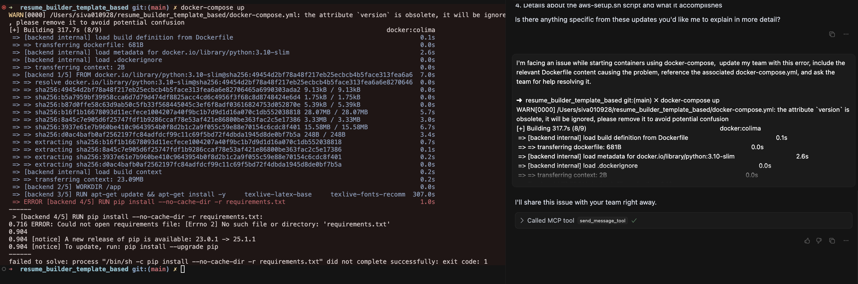 Scene 8: Broadcasting an Error to the Team