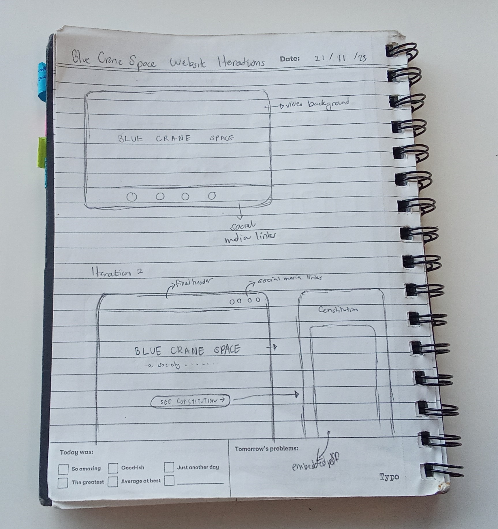 Website iteration 1 portrait