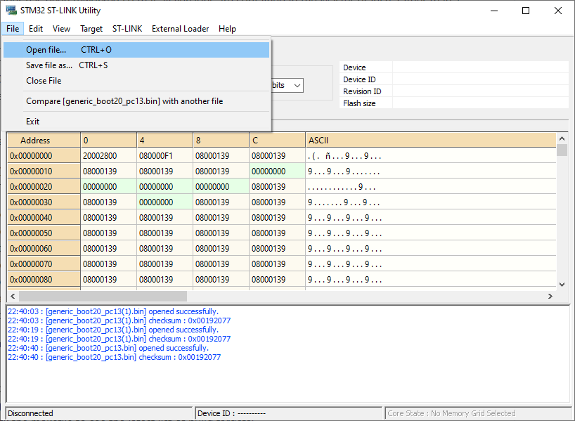ST-LINK Software Open Firmware