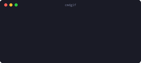 Actual bundled cmdgif demo recorded on Windows