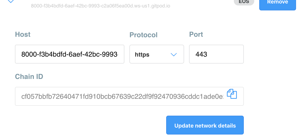 Customer Network Configuation