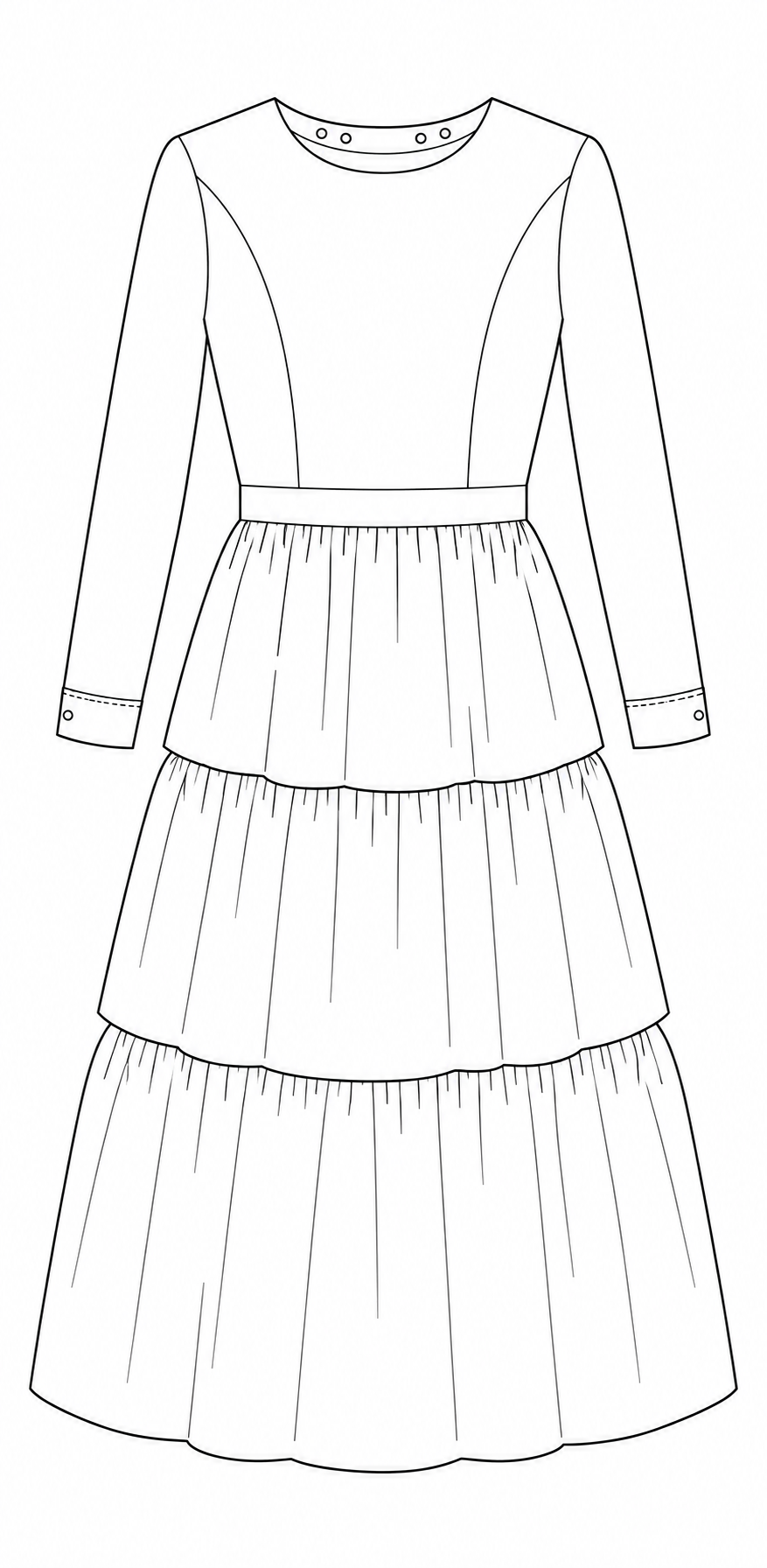 Drawing 6.1, front flat