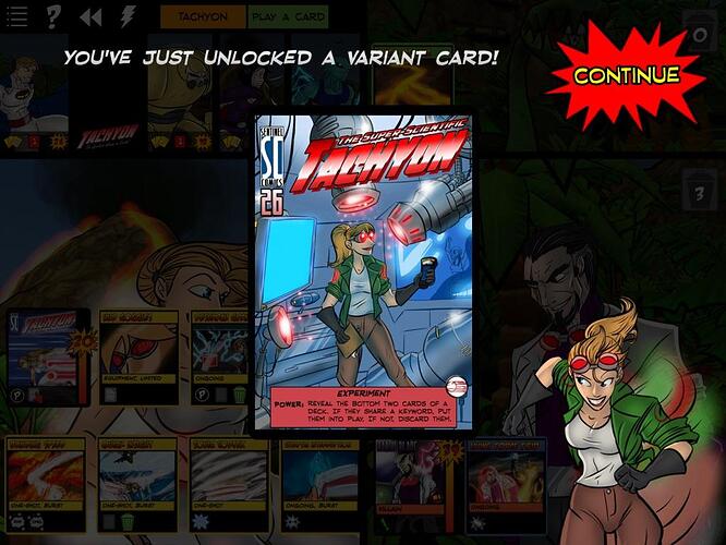 Super-Scientific Tachyon Unlock