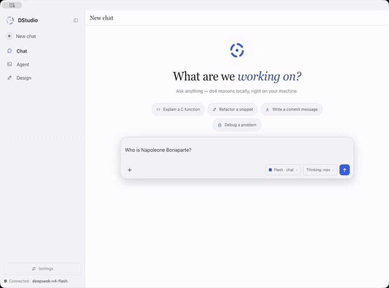 DStudio Search and Deep Research demo showing live web evidence, citations and source cards