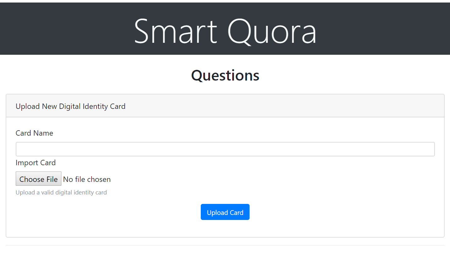 Smart Quora Upload Card