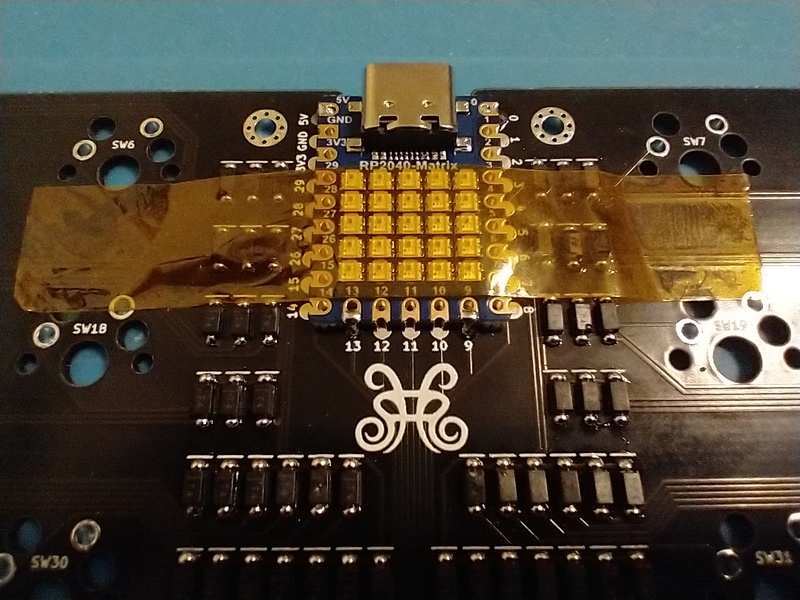 Sha build, solder microcontroller board