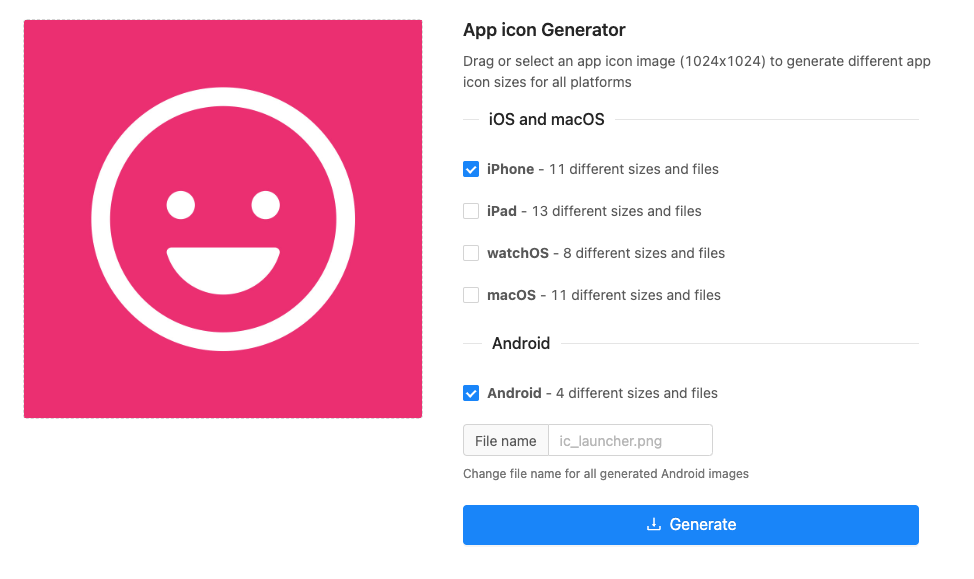 Generating Icons