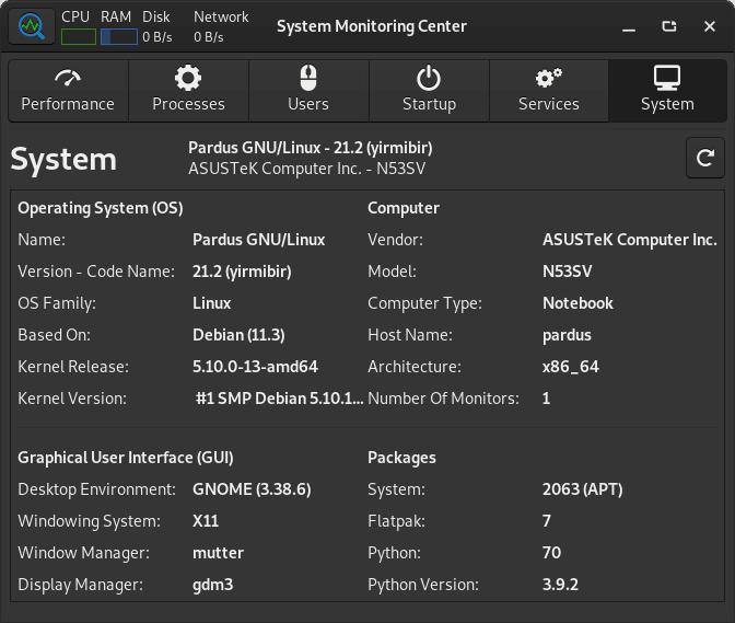 System Monitoring Center