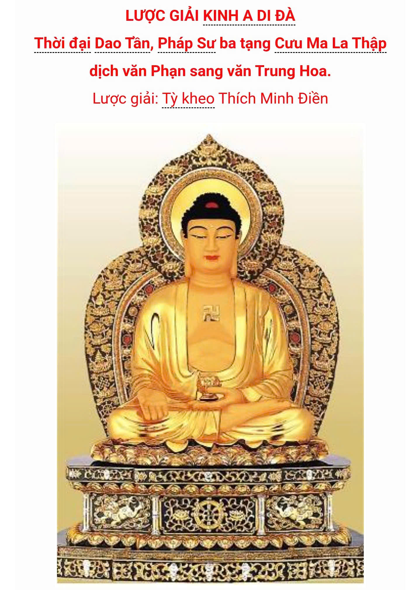 LƯỢC GIẢI KINH A DI ĐÀ