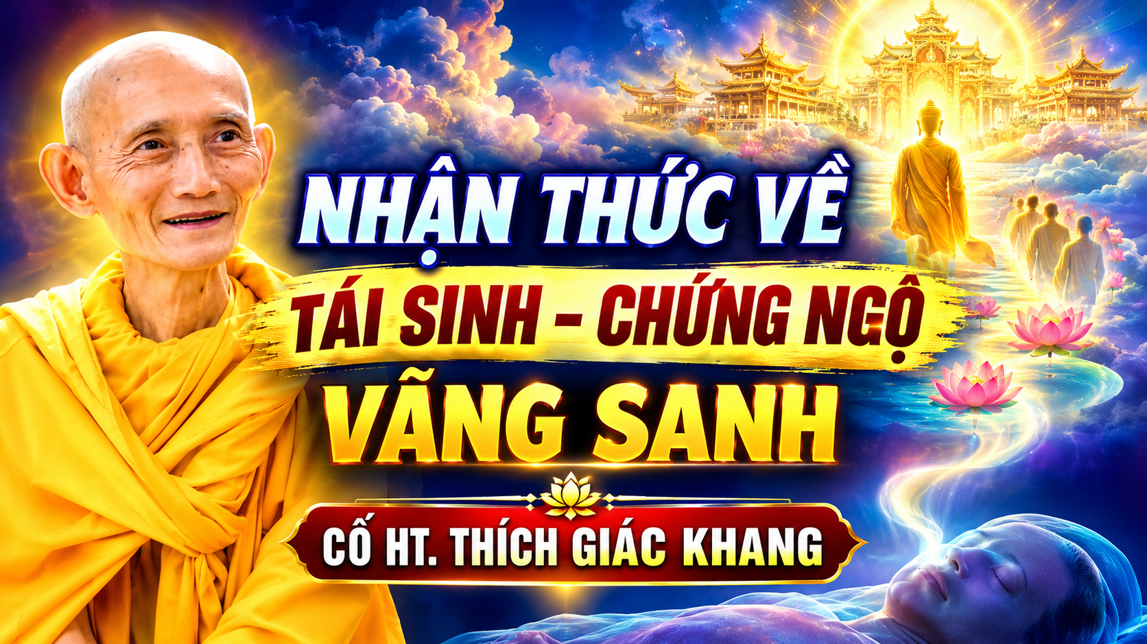 Ảnh bìa bài học: Nhận Thức Về Tái Sanh — Chứng Ngộ — Vãng Sanh