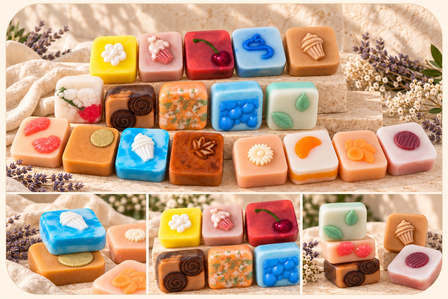 SkinSessed complete palm-size goat milk soap scent collection