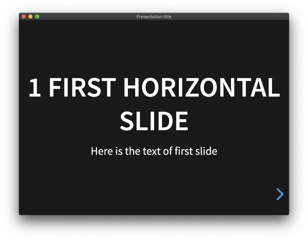 Horizontal slide