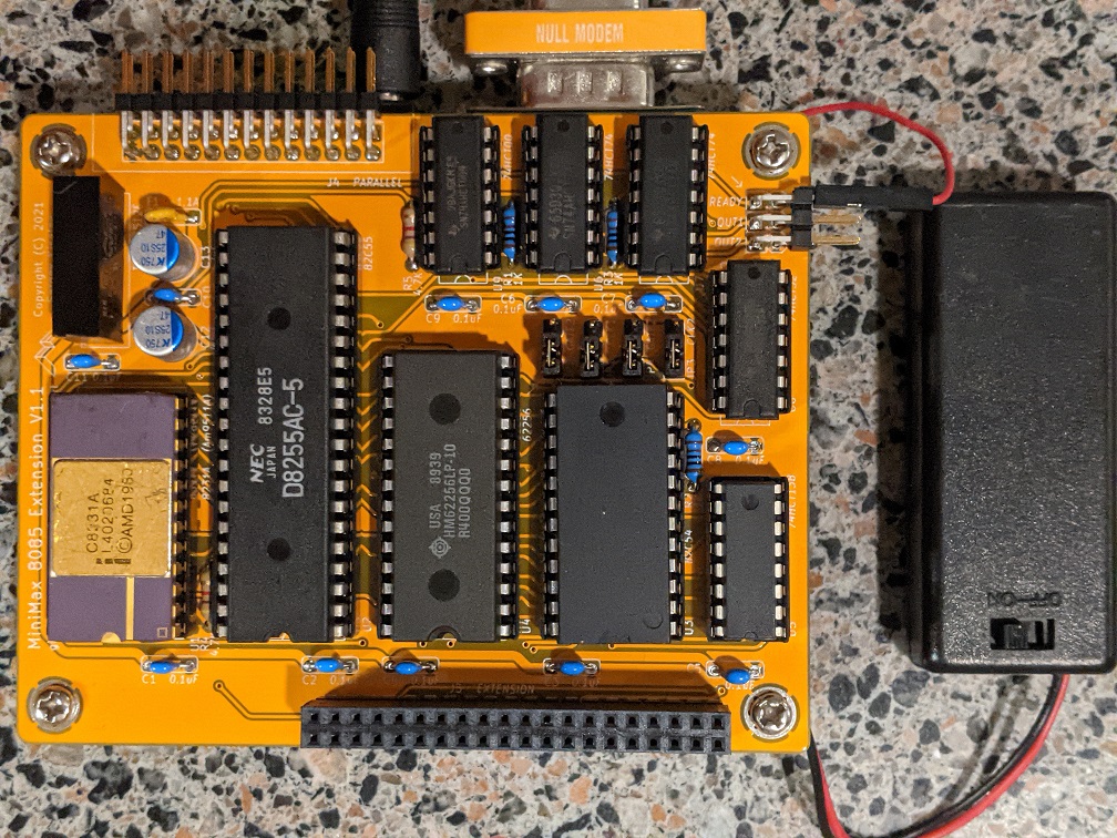 Minimax8085-apu ext, from the project README