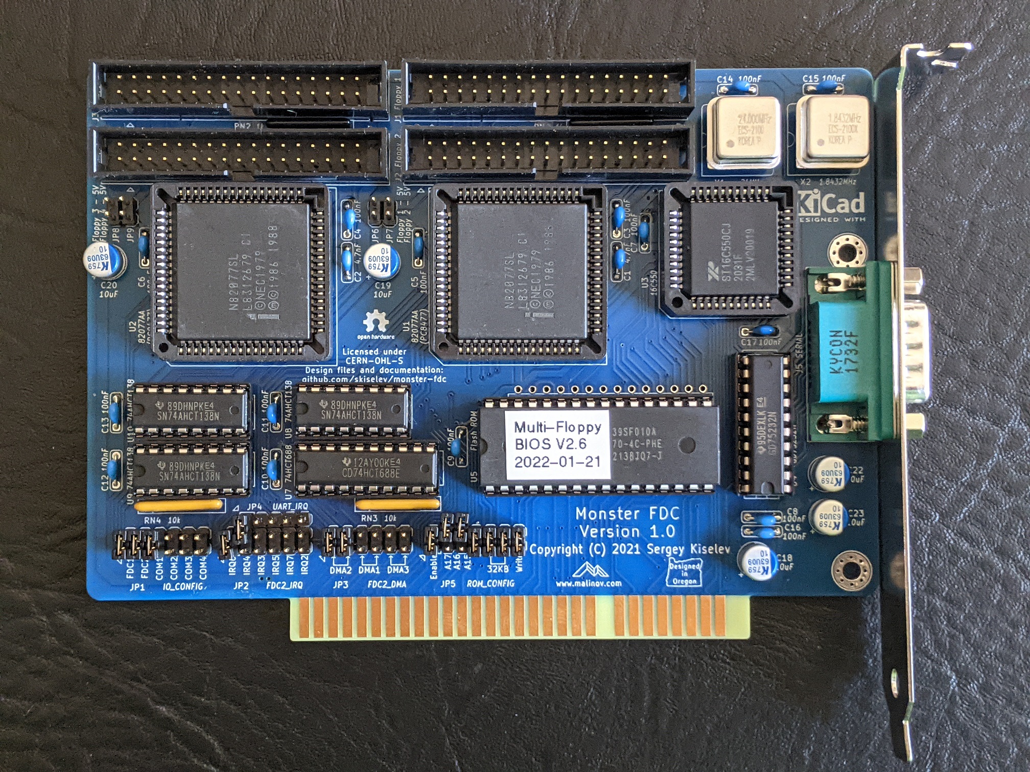 Monster fdc, from the project README