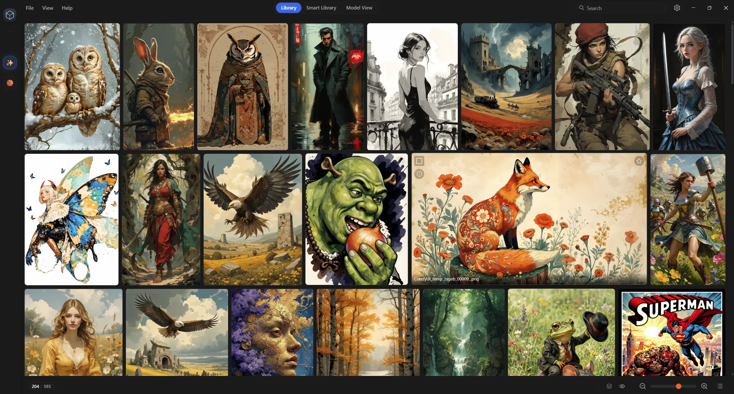 SilkStack Image Browser main UI