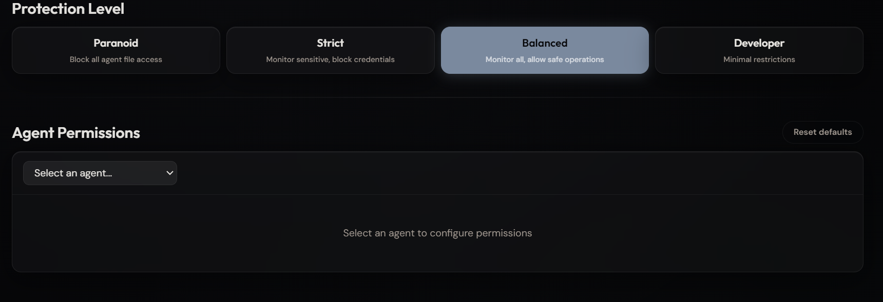 Protection Presets