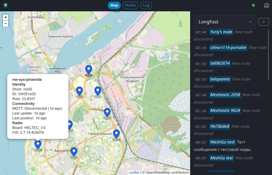 MeshMap Lite map